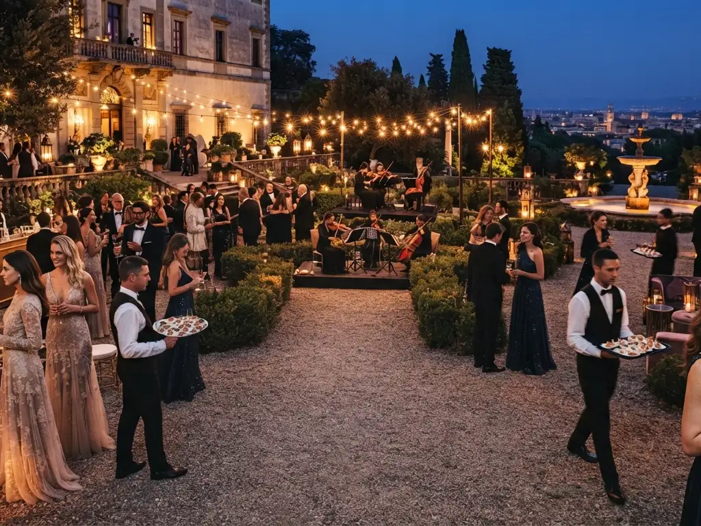 outdoor luxury party